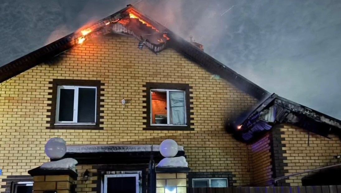 На пожаре в Тукаевском районе пострадал мужчина