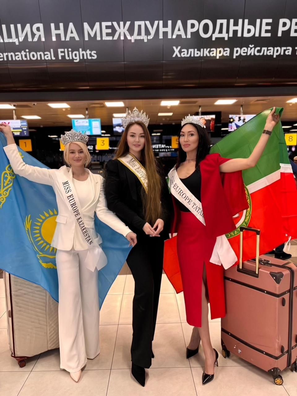 Представительницы Татарстана и Казахстана отправились из Казани на конкурс «Мисс Европа» в Бейруте