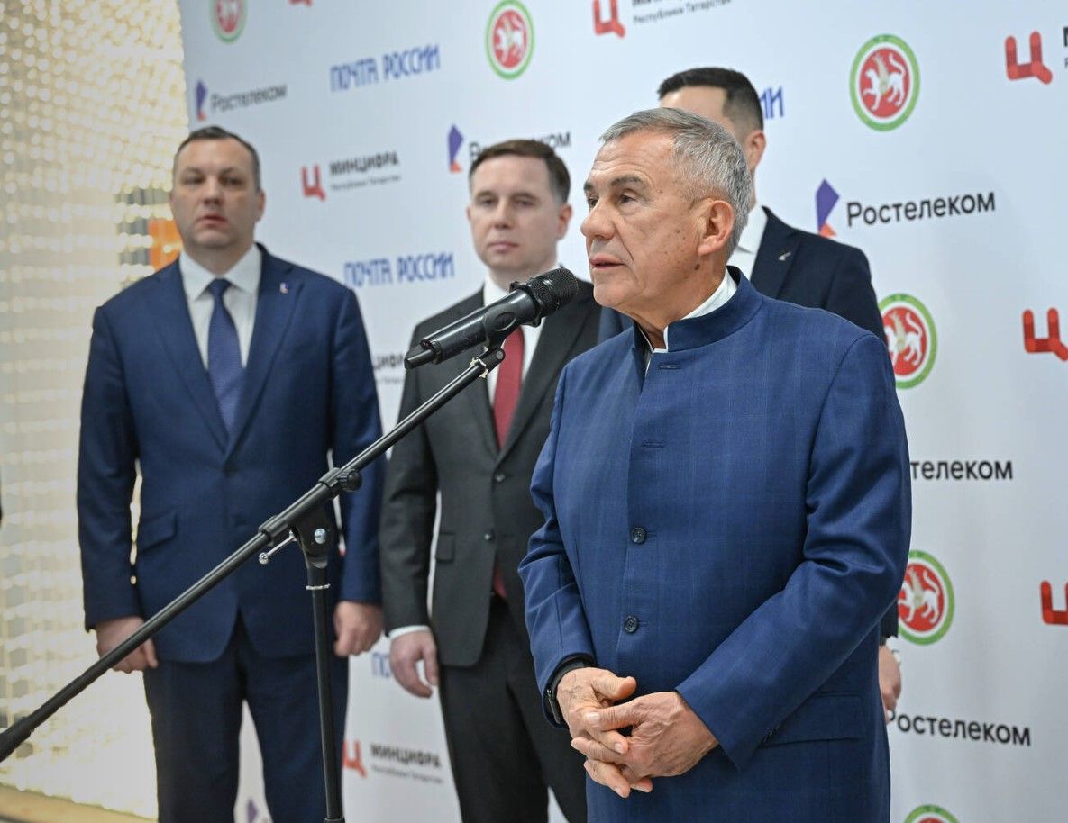 Раис Татарстана принял участие в открытии 30 отделений почтовой связи в сельской местности