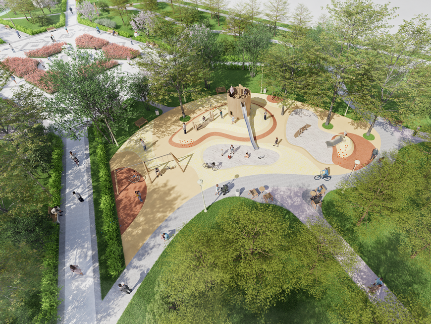 Реконструкция в казанском сквере «Тебриз» начнется с игровой зоны для детей