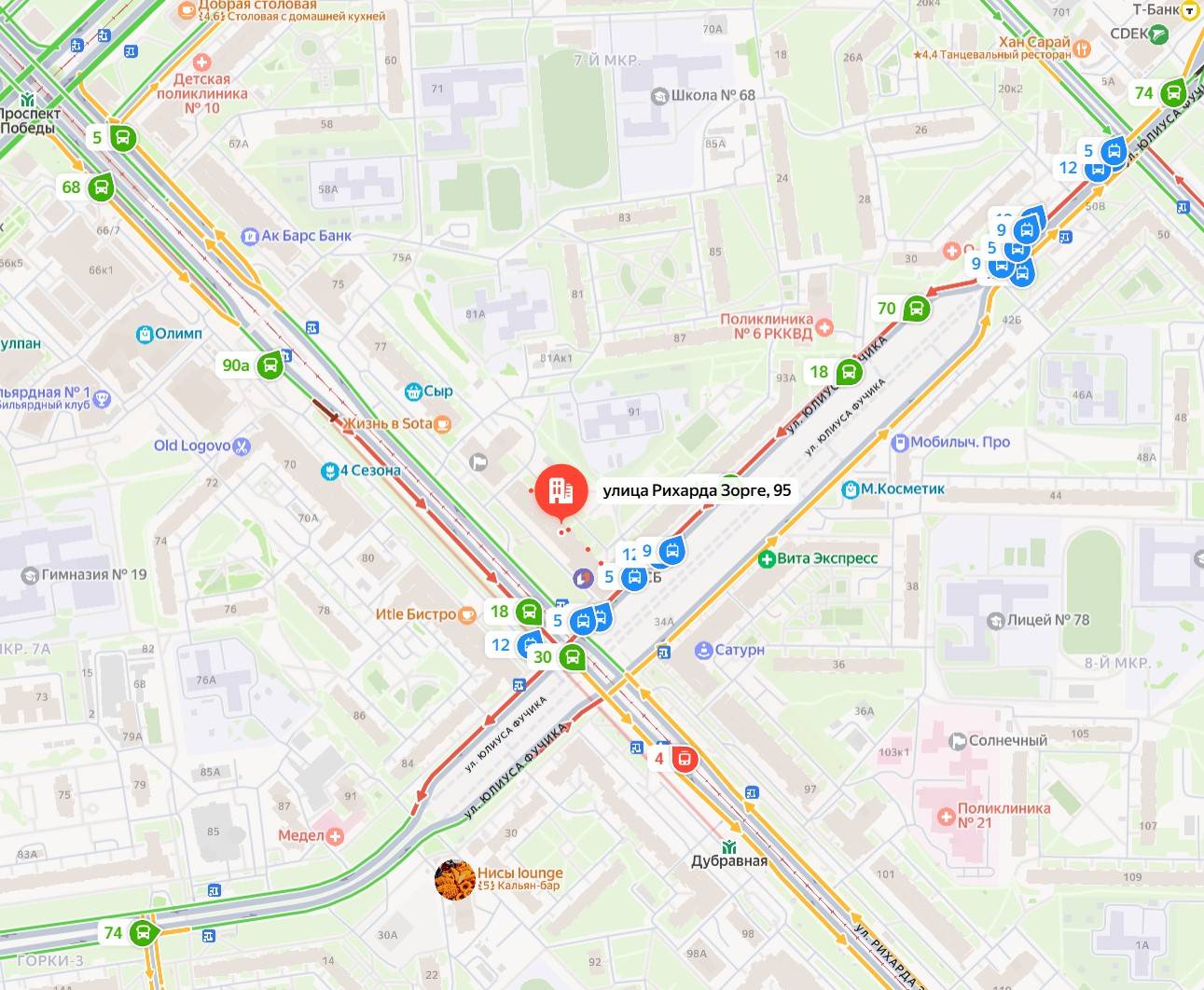 Троллейбусы трех маршрутов встали из-за ДТП на Зорге в Казани