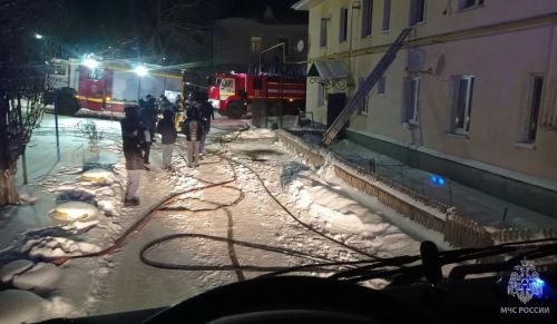 На пожаре в Лениногорске спасли женщину