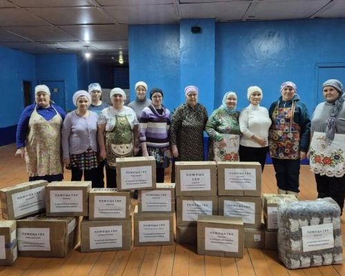 Жительницы Нижнекамского района передали домашнюю лапшу и заготовки для бойцов СВО