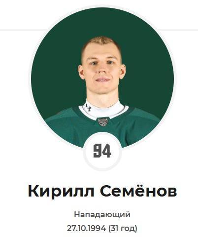 КХЛ не стала дисквалифицировать нападающего «Ак Барса» Кирилла Семенова
