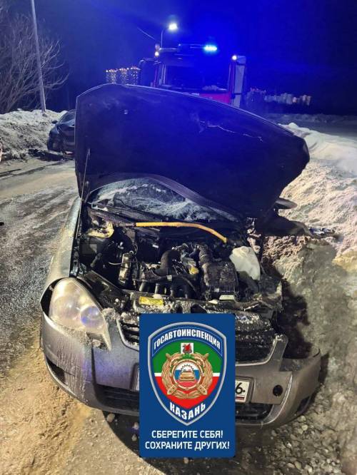 В больнице Казани скончался водитель «Лады», который лоб в лоб столкнулся с «Хондой»