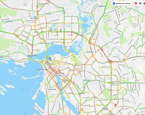 Казань встала в 9-балльных пробках