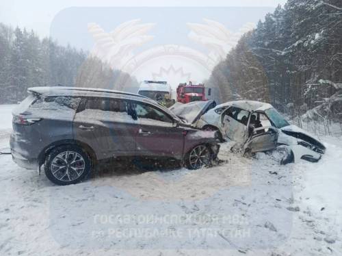 В Татарстане «Лада» выехала на встречку и столкнулась с Chery – два человека погибли
