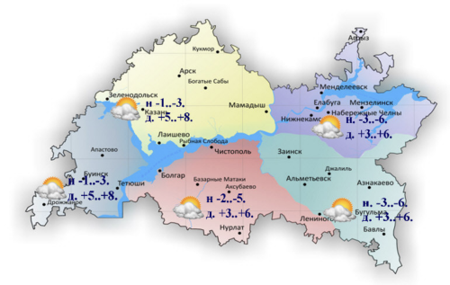 Потепление продолжается: синоптики обещают татарстанцам до +8 градусов