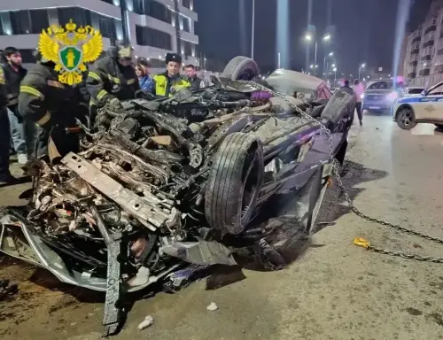 Появилось видео смертельного ДТП с Lexus в Казани