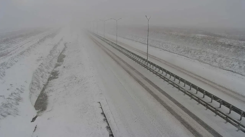 На трассе Алексеевское – Альметьевск из-за снега ограничили движение транспорта