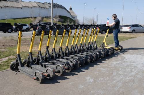 Сезон проката электросамокатов стартовал в Казани