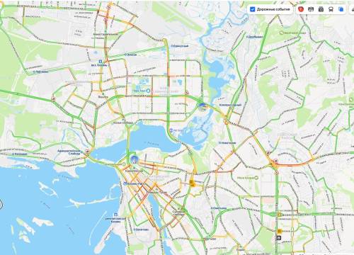 Пробки в Казани достигли 7 баллов