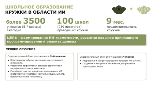 В 100 школах Татарстана запустят кружки по работе с ИИ с 1 сентября