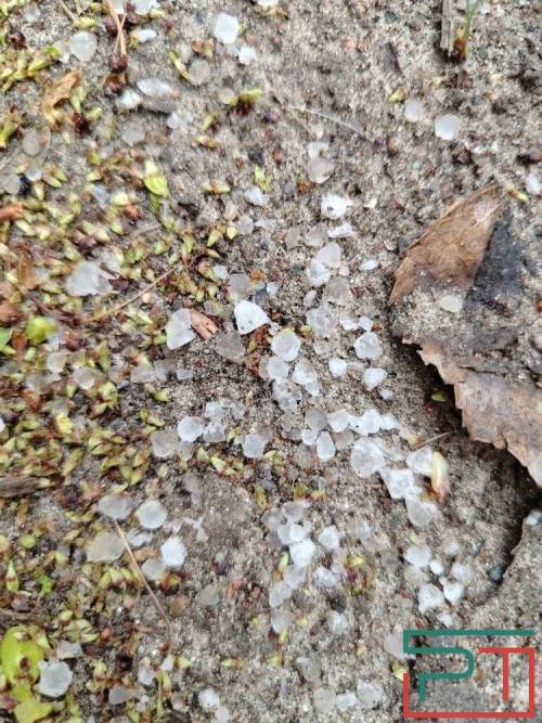 Центр Казани накрыло градом — фото