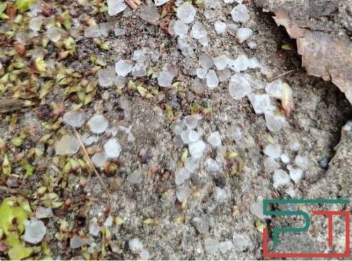 Казань снова накрыло градом