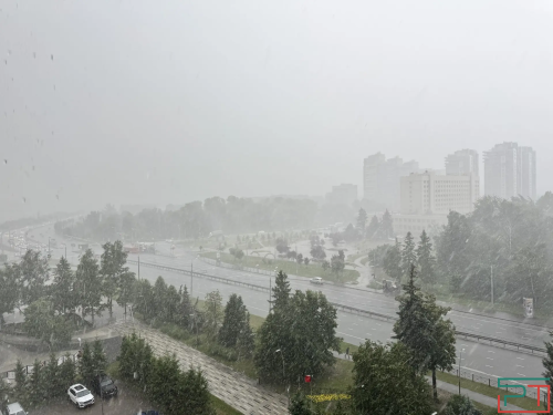 Казань накрыл мощный ливень