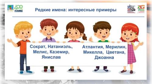 В Челнах самыми редкими именами детей стали Сократ, Каземир, Атлантия и Забава