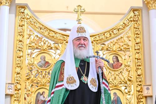Патриарх Кирилл подарил икону храму Николы Тульского в Казани