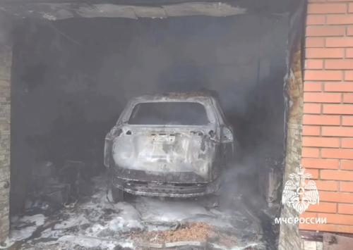 Пожилой мужчина погиб при пожаре в гараже в Высокой Горе