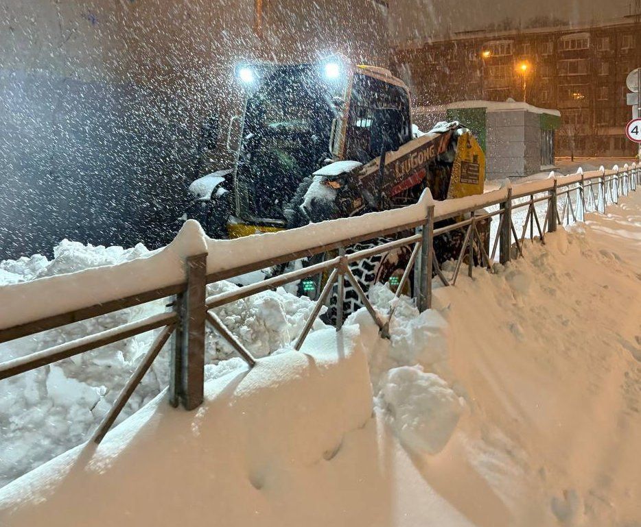 «Эта ночь была самой снежной»: в Казани за сутки выпала треть месячной нормы осадков