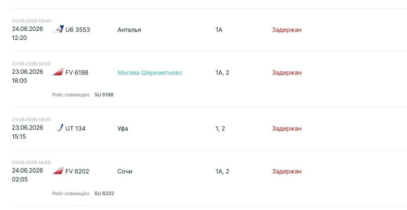 В аэропорту Казани задерживаются десятки рейсов