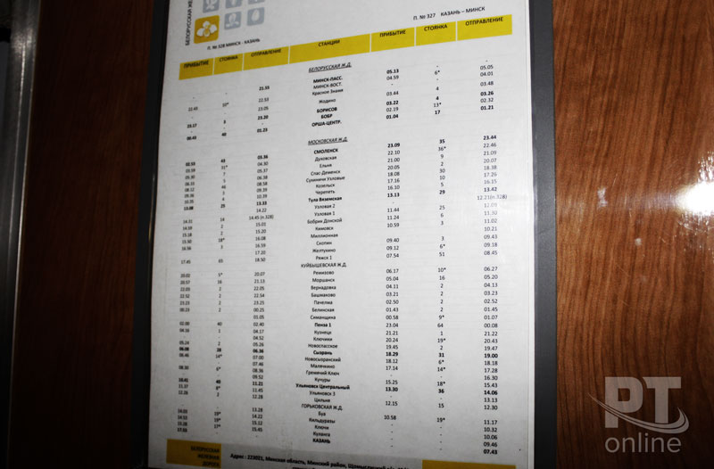 В Белоруссию – поездом