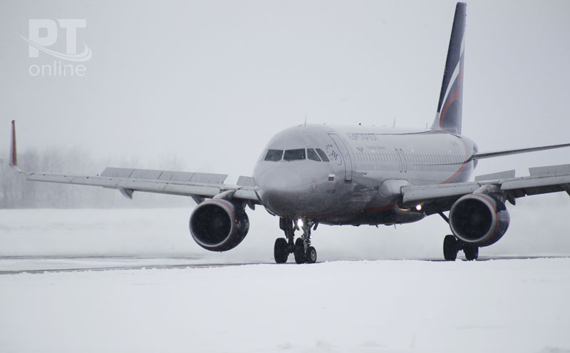 Зимний споттинг в аэропорту "Казань"