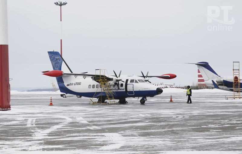 Зимний споттинг в аэропорту "Казань"