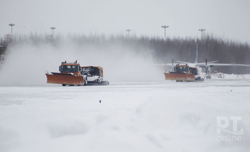 Зимний споттинг в аэропорту "Казань"