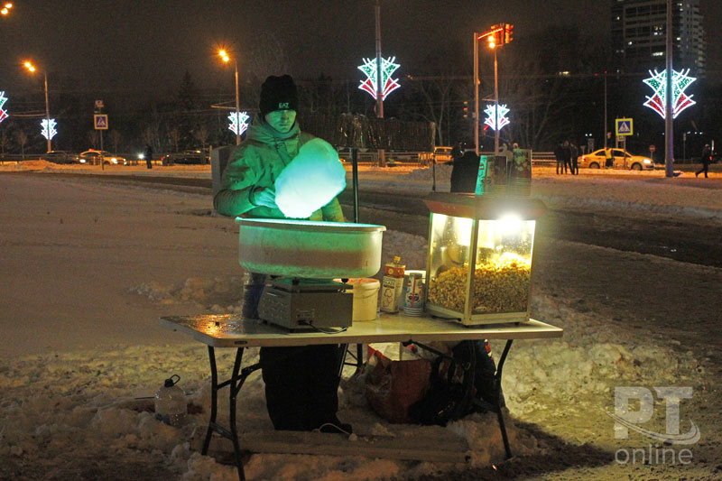 Новогодняя ночь у главной елки Казани