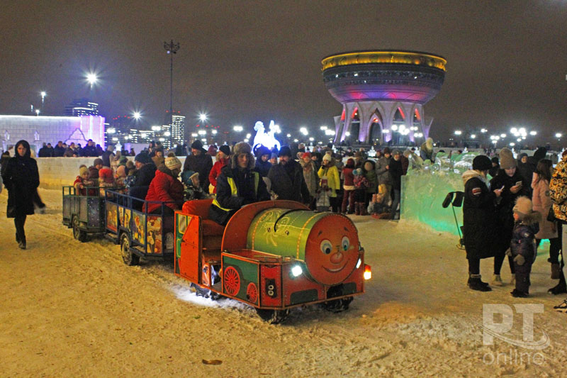 Новогодняя ночь у главной елки Казани