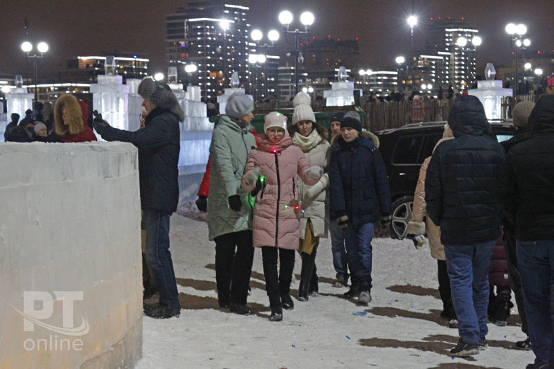 Новогодняя ночь у главной елки Казани