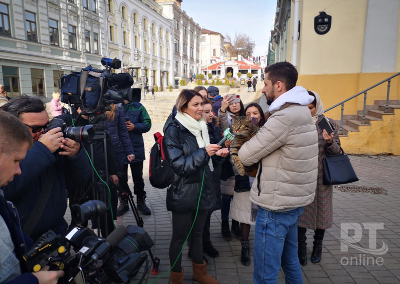 Кот Виктор встретился с котом Казанским