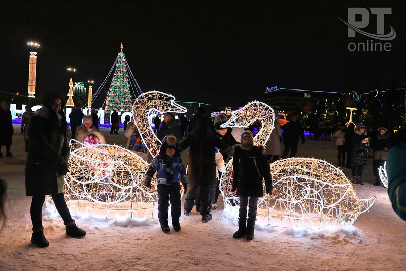 Новогодний салют в Набережных Челнах