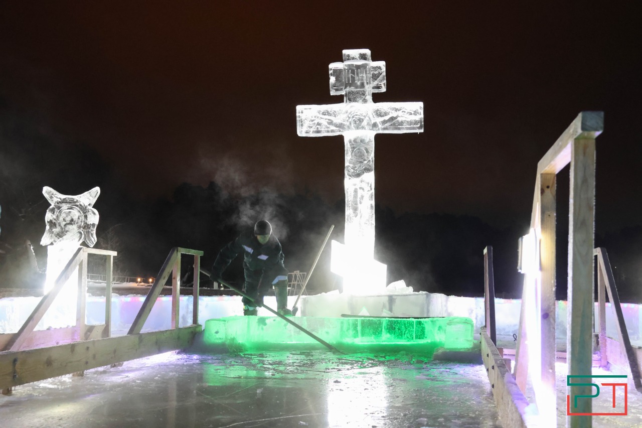 Крещение в Раифском монастыре