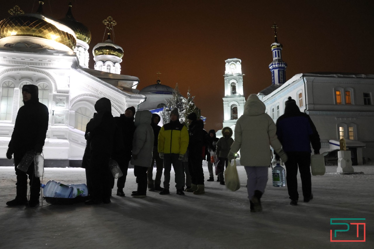 Крещение в Раифском монастыре