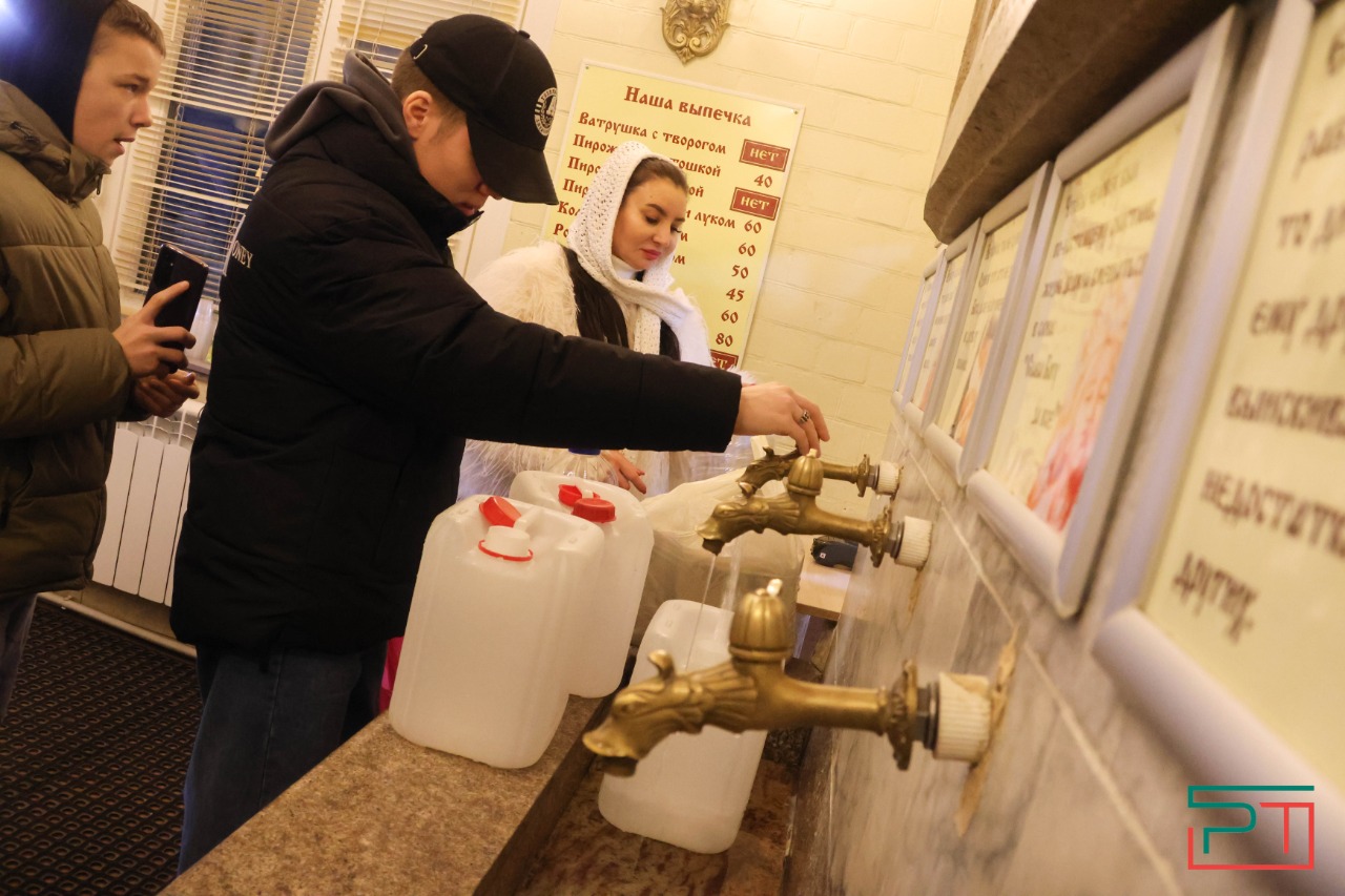 Крещение в Раифском монастыре