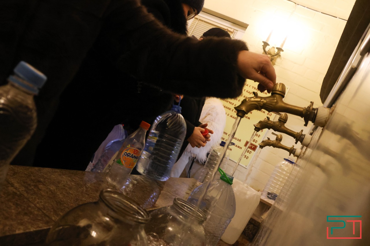 Крещение в Раифском монастыре