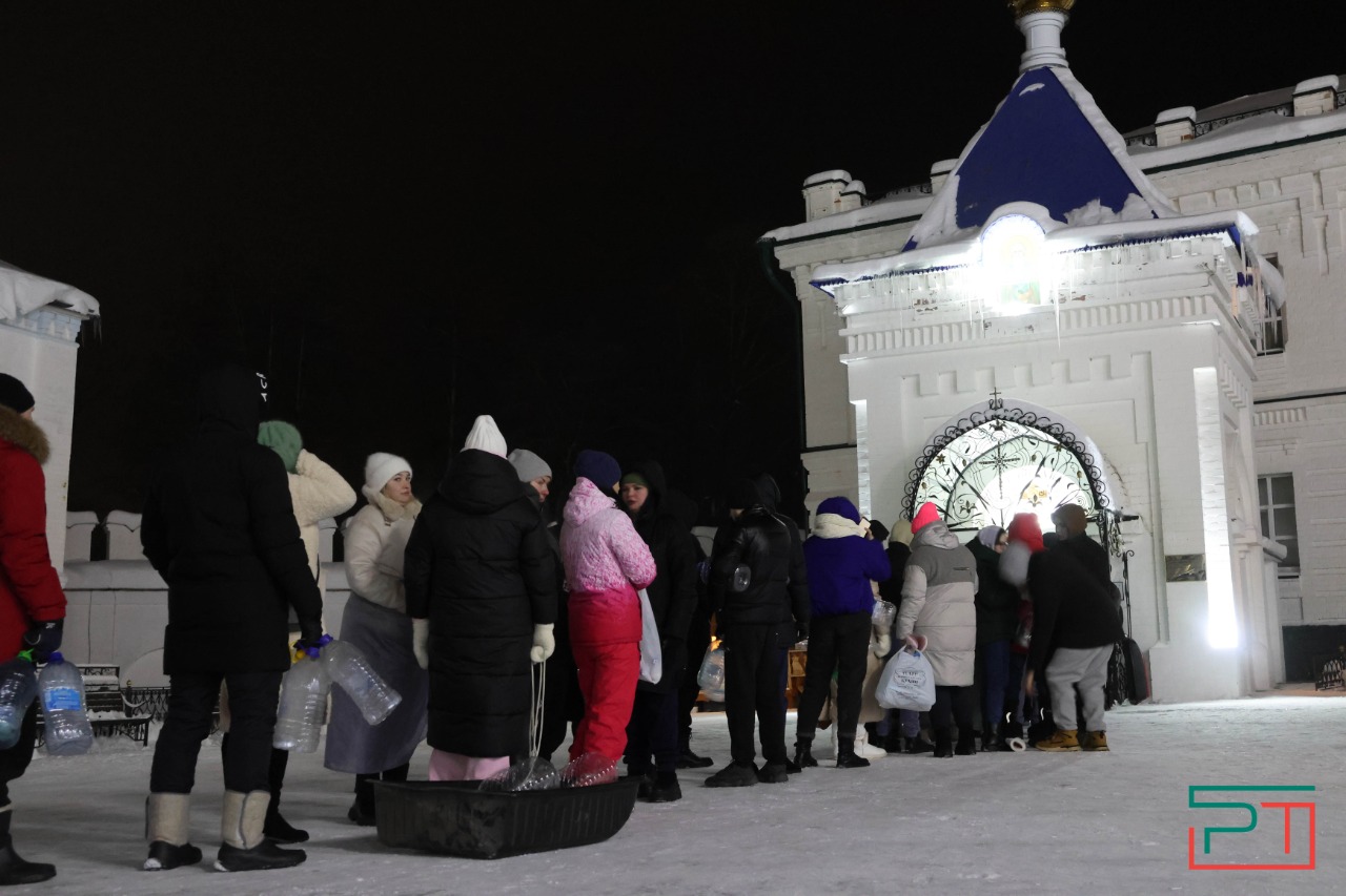 Крещение в Раифском монастыре