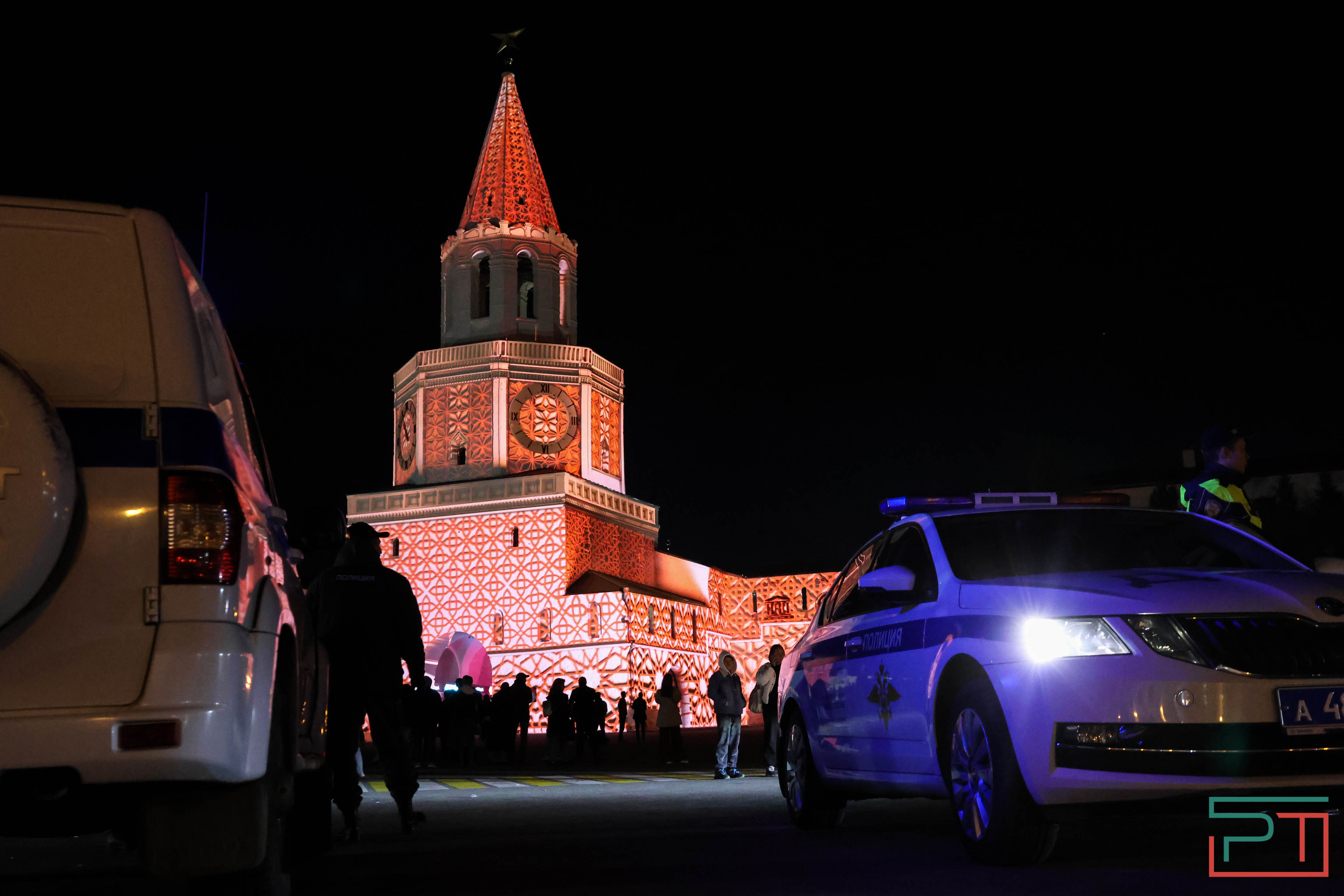 Фестиваль света "Сияние Кремля" в Казани