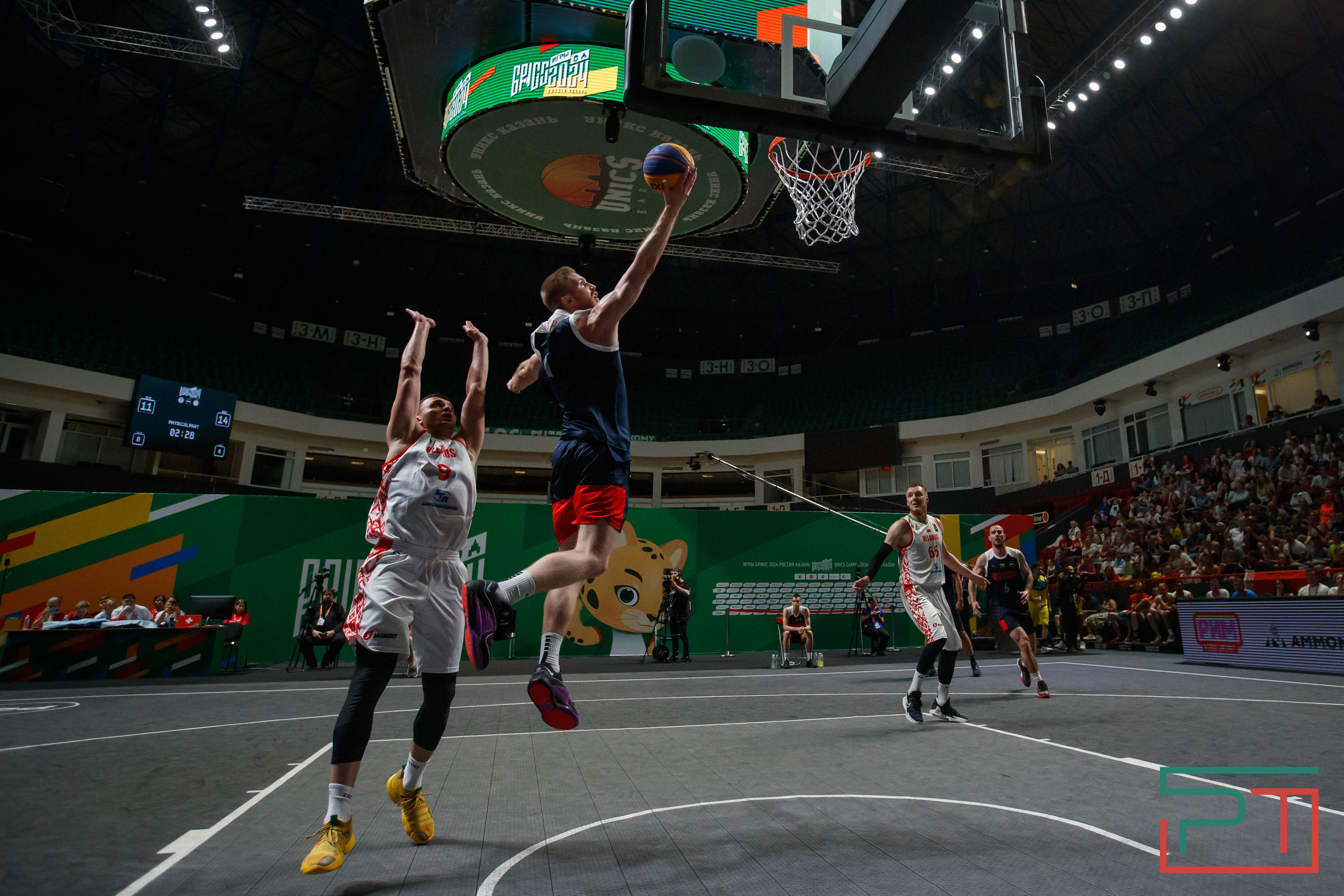 Баскетбольное двоеборье Финал Россия-Беларусь на играх БРИКС