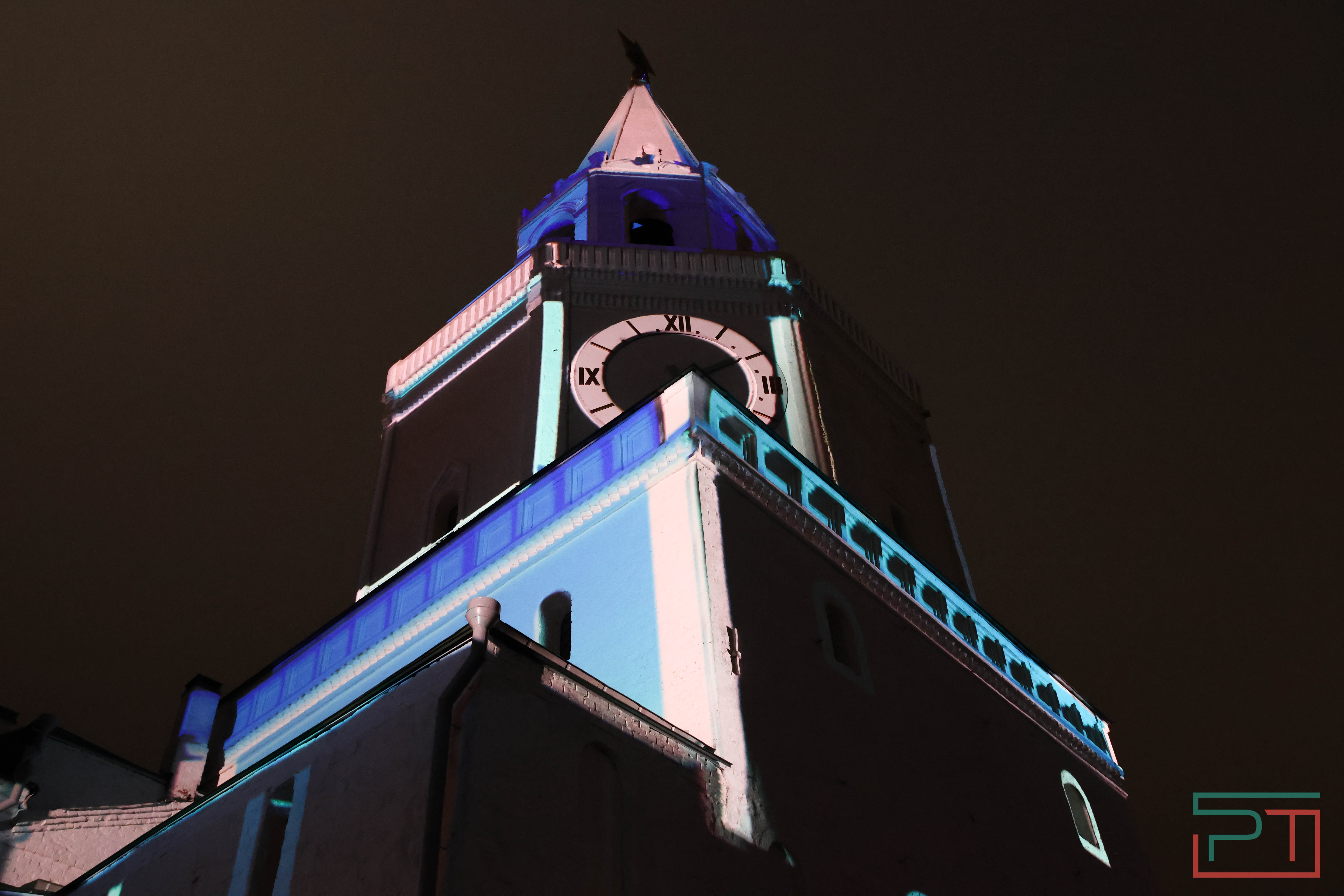 Световое шоу на стенах Казанского Кремля