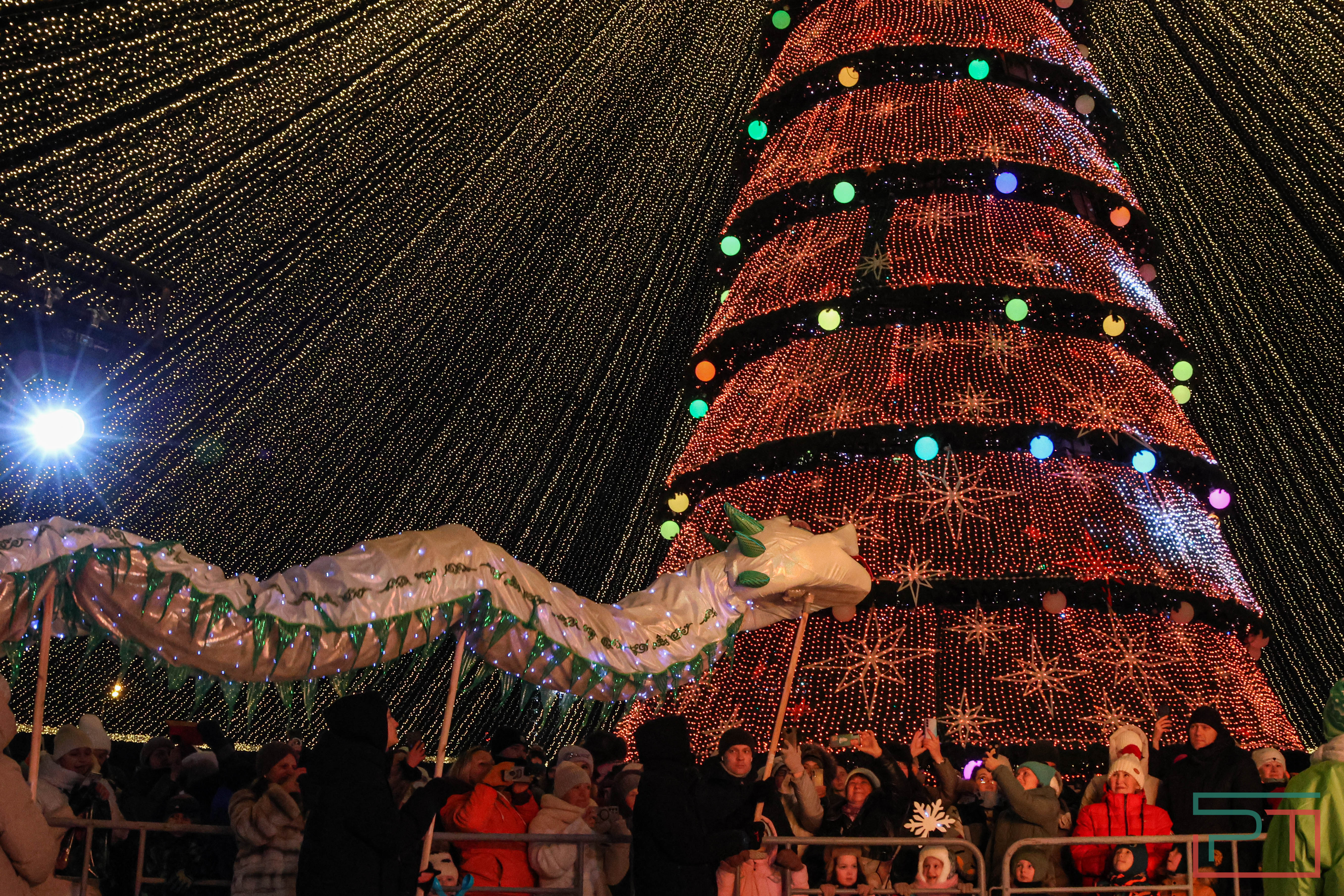 В Казани официально открыли главную елку города