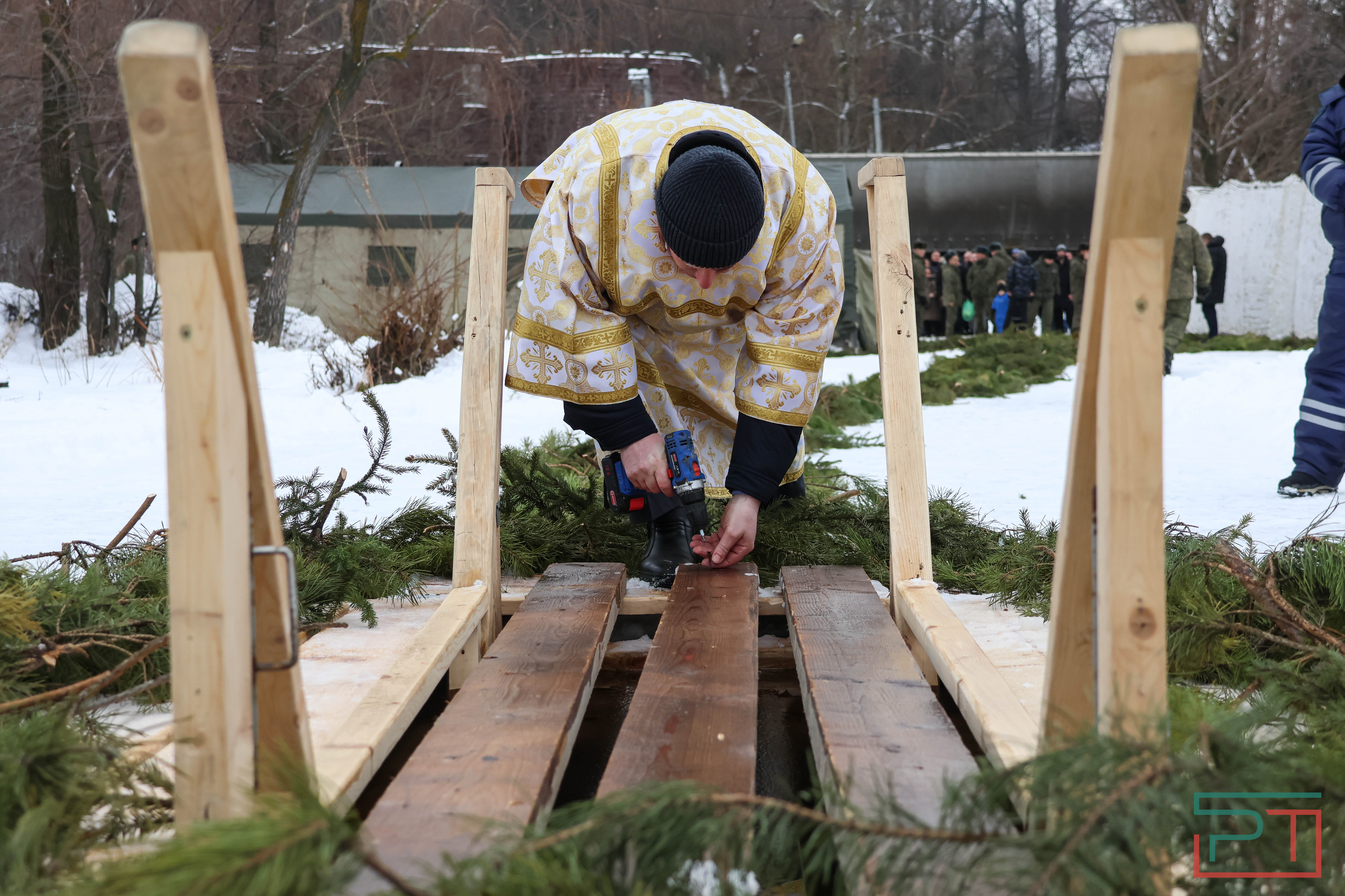 Крещенские купания на озере Верхний Кабан