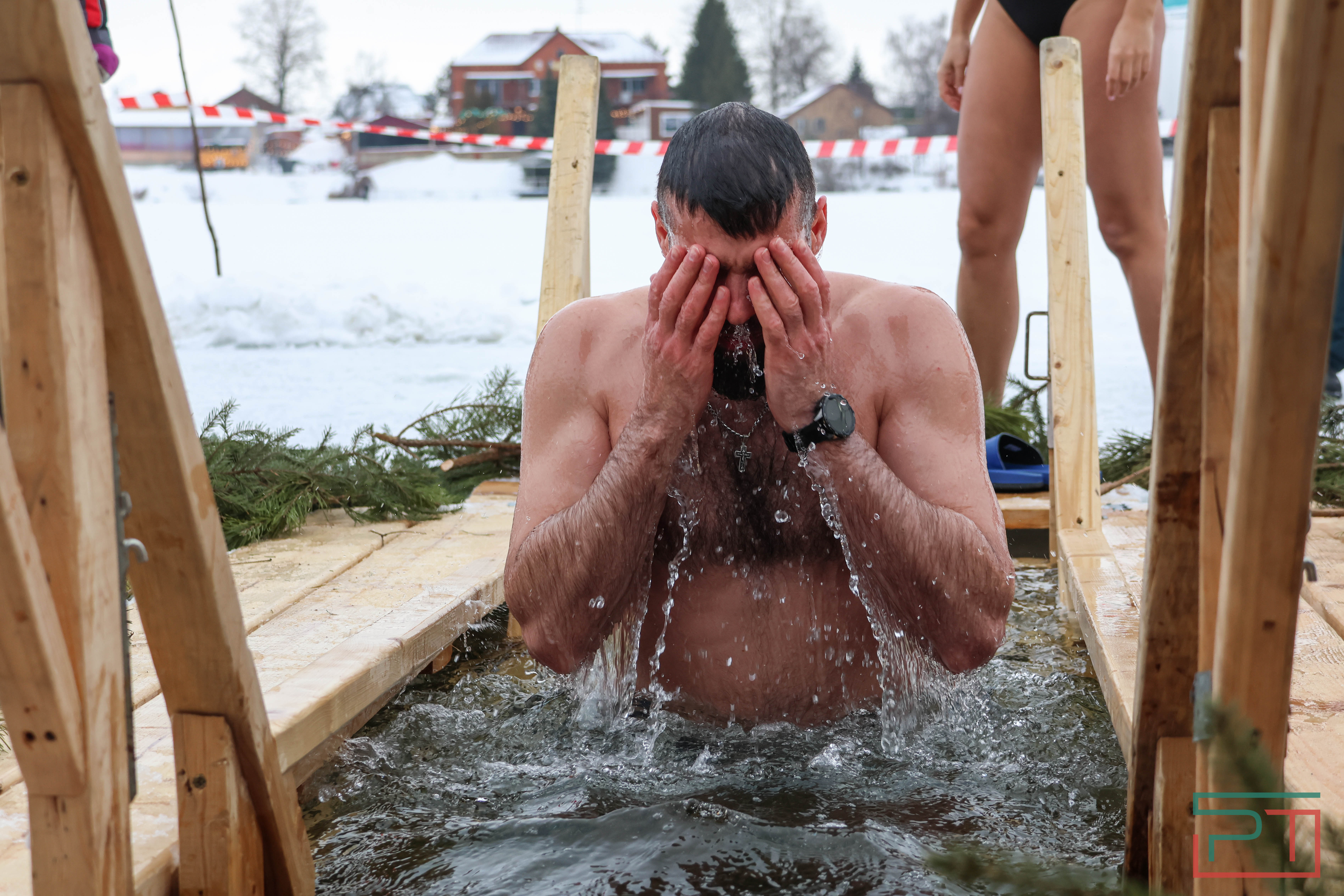 Крещенские купания на озере Верхний Кабан