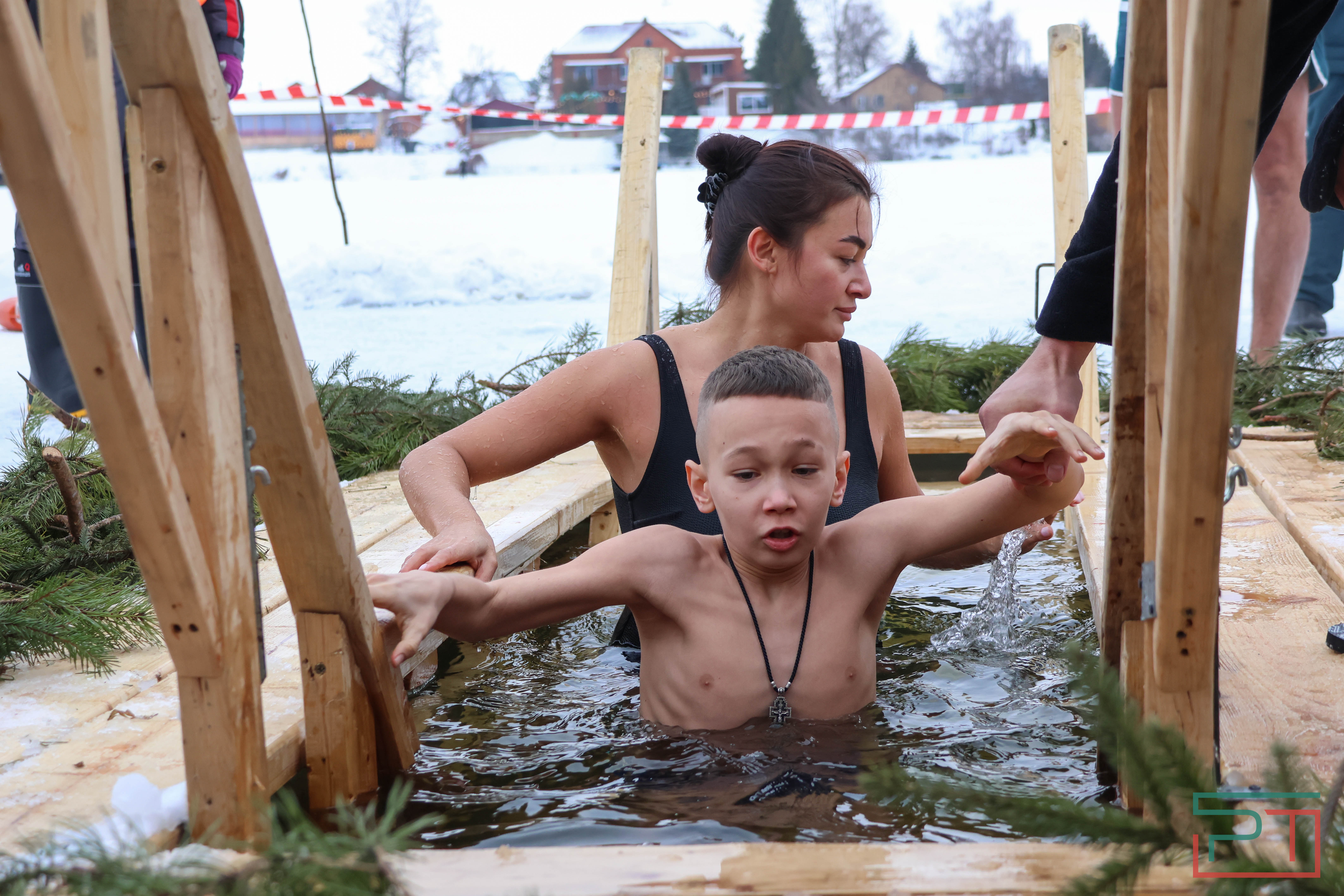 Крещенские купания на озере Верхний Кабан