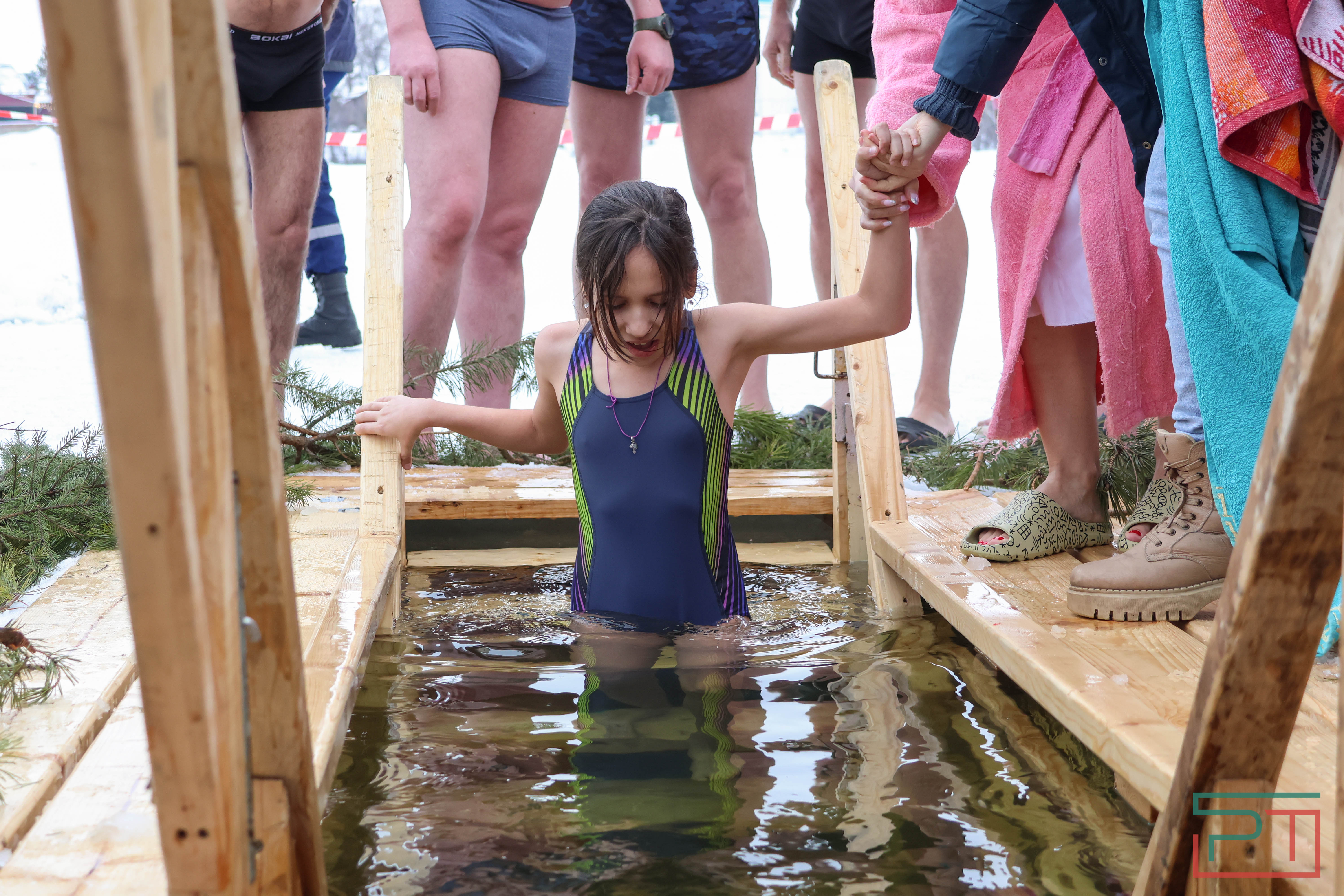 Крещенские купания на озере Верхний Кабан