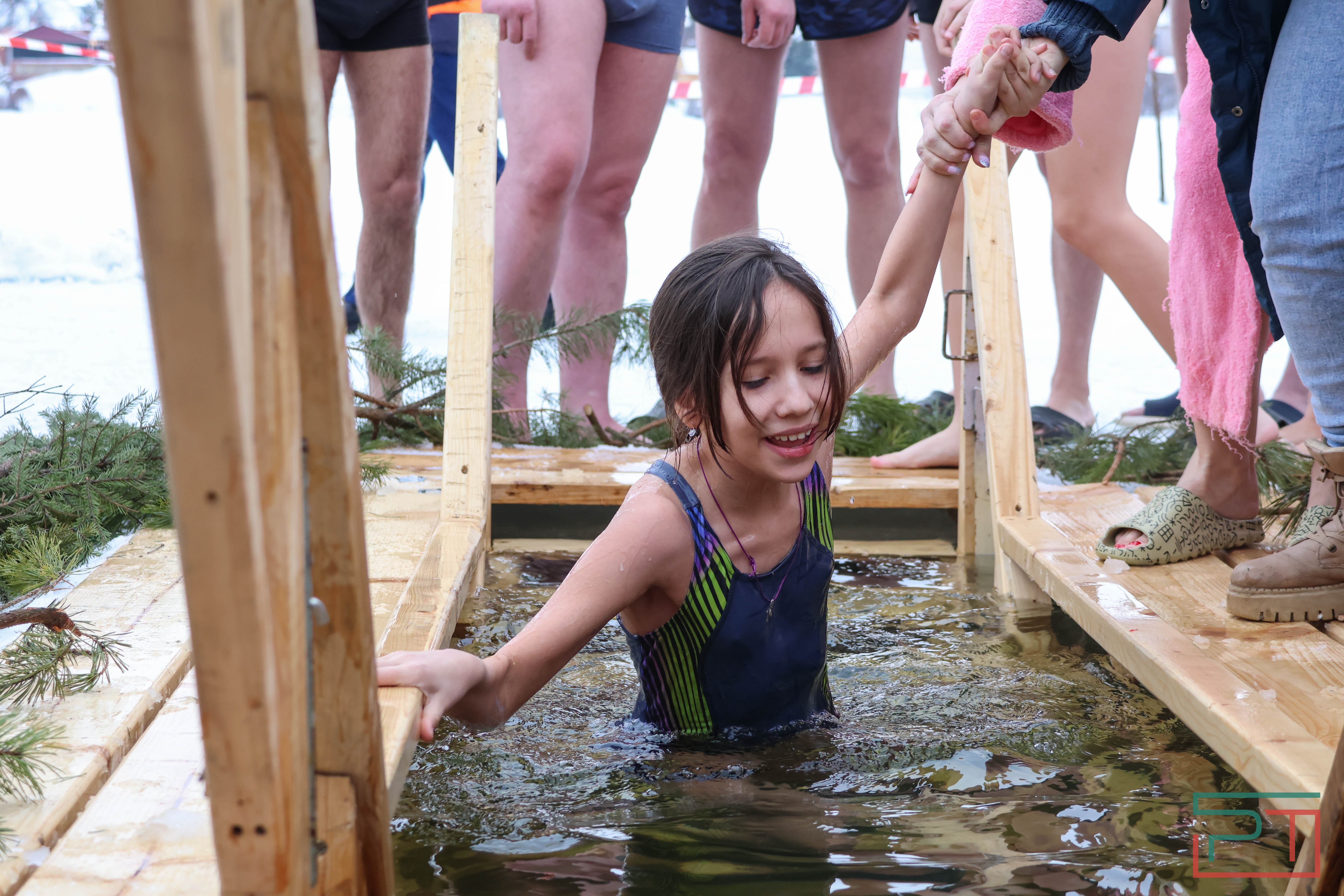 Крещенские купания на озере Верхний Кабан