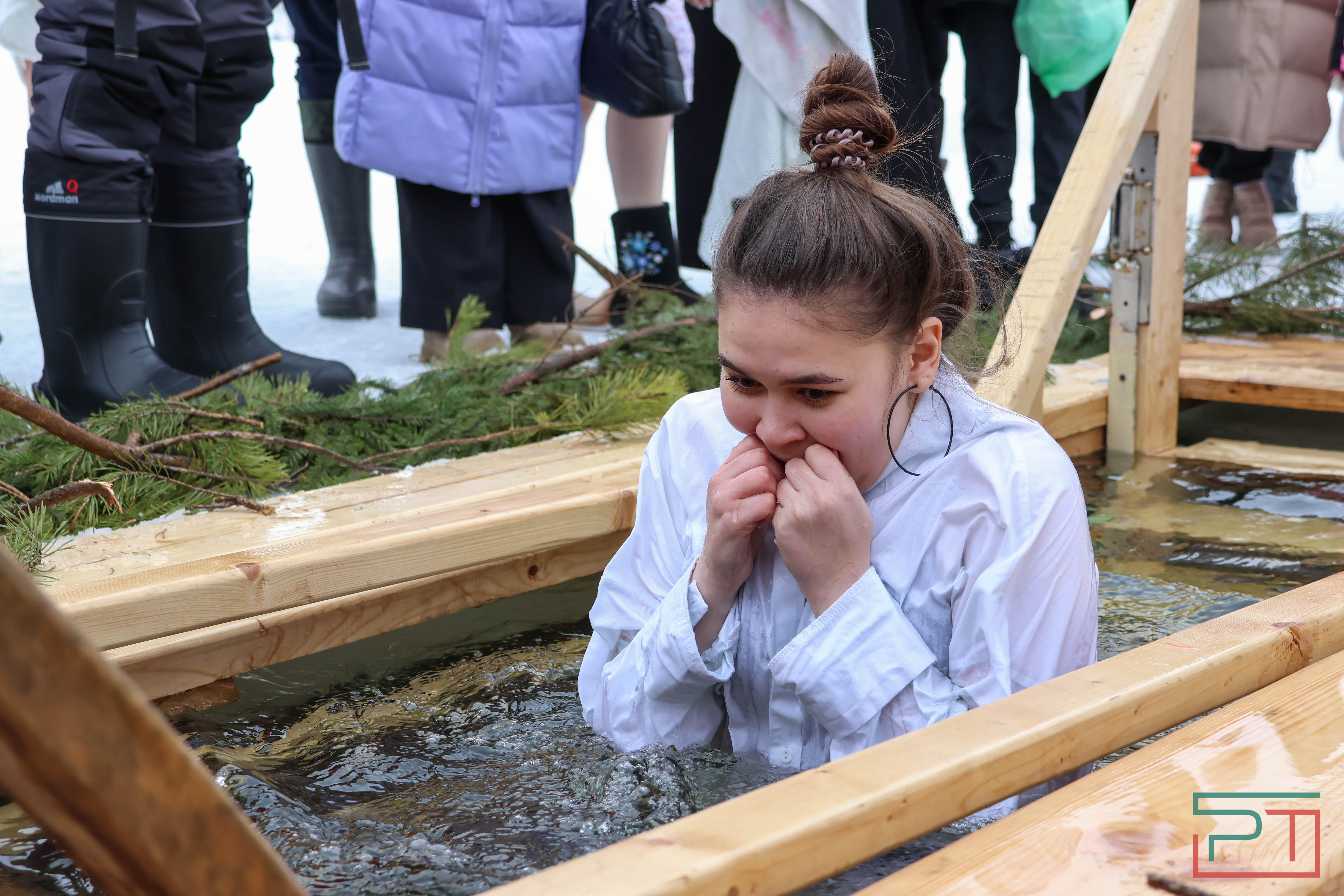 Крещенские купания на озере Верхний Кабан