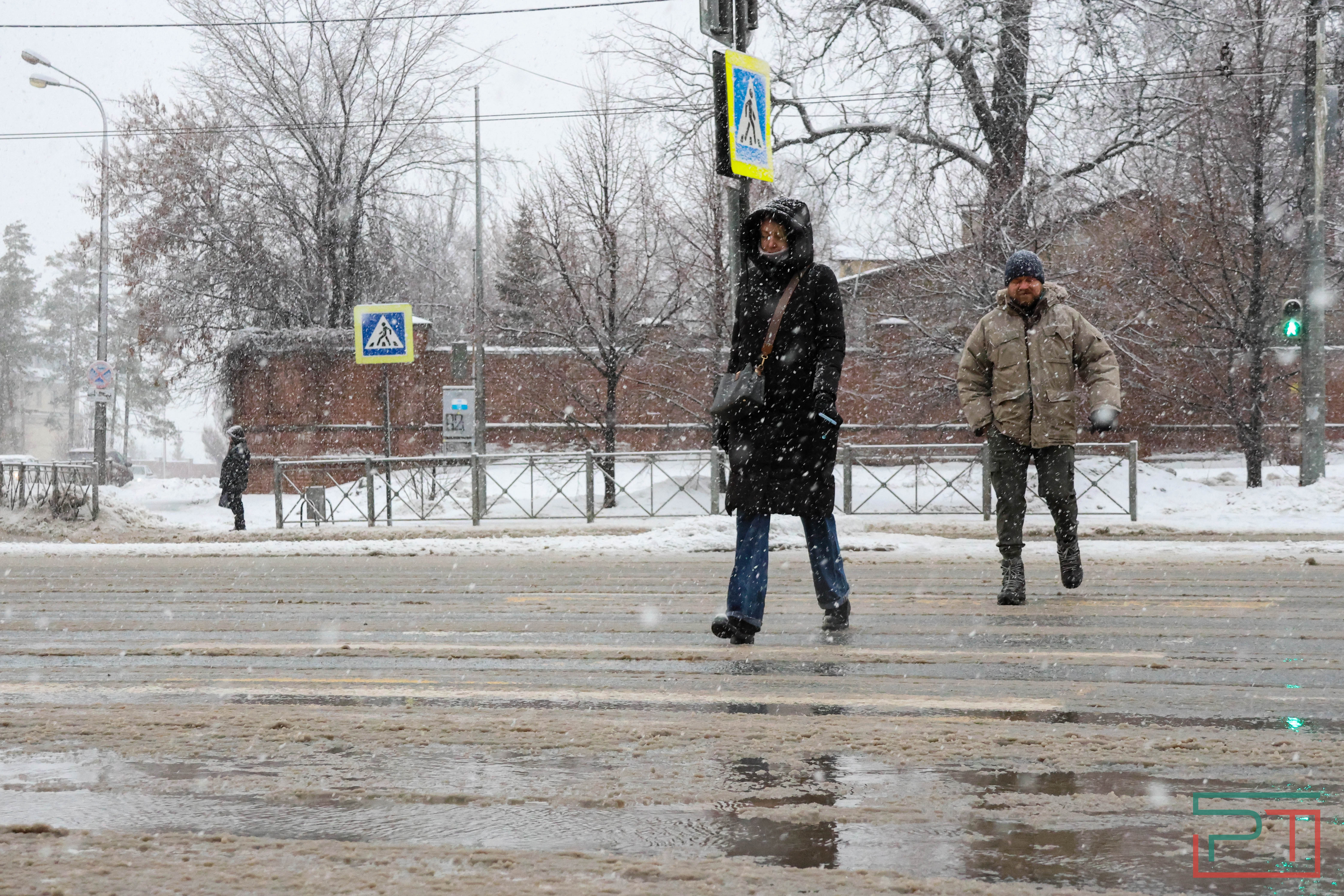 Зима отменяется: в январе казанцам вместо лыж пригодились зонтики